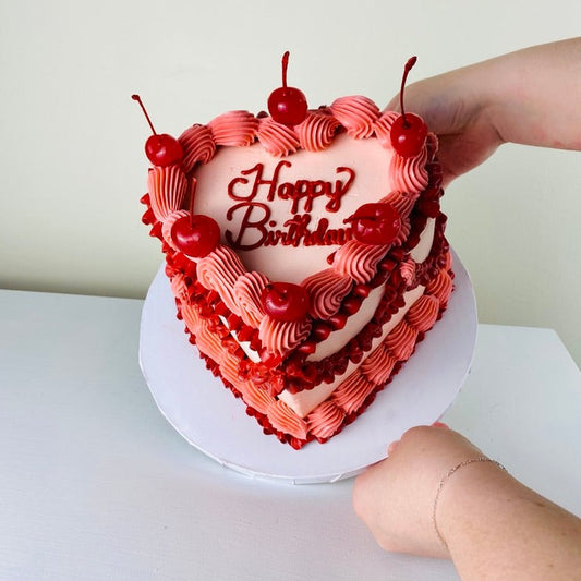 Vintage Heart Cake