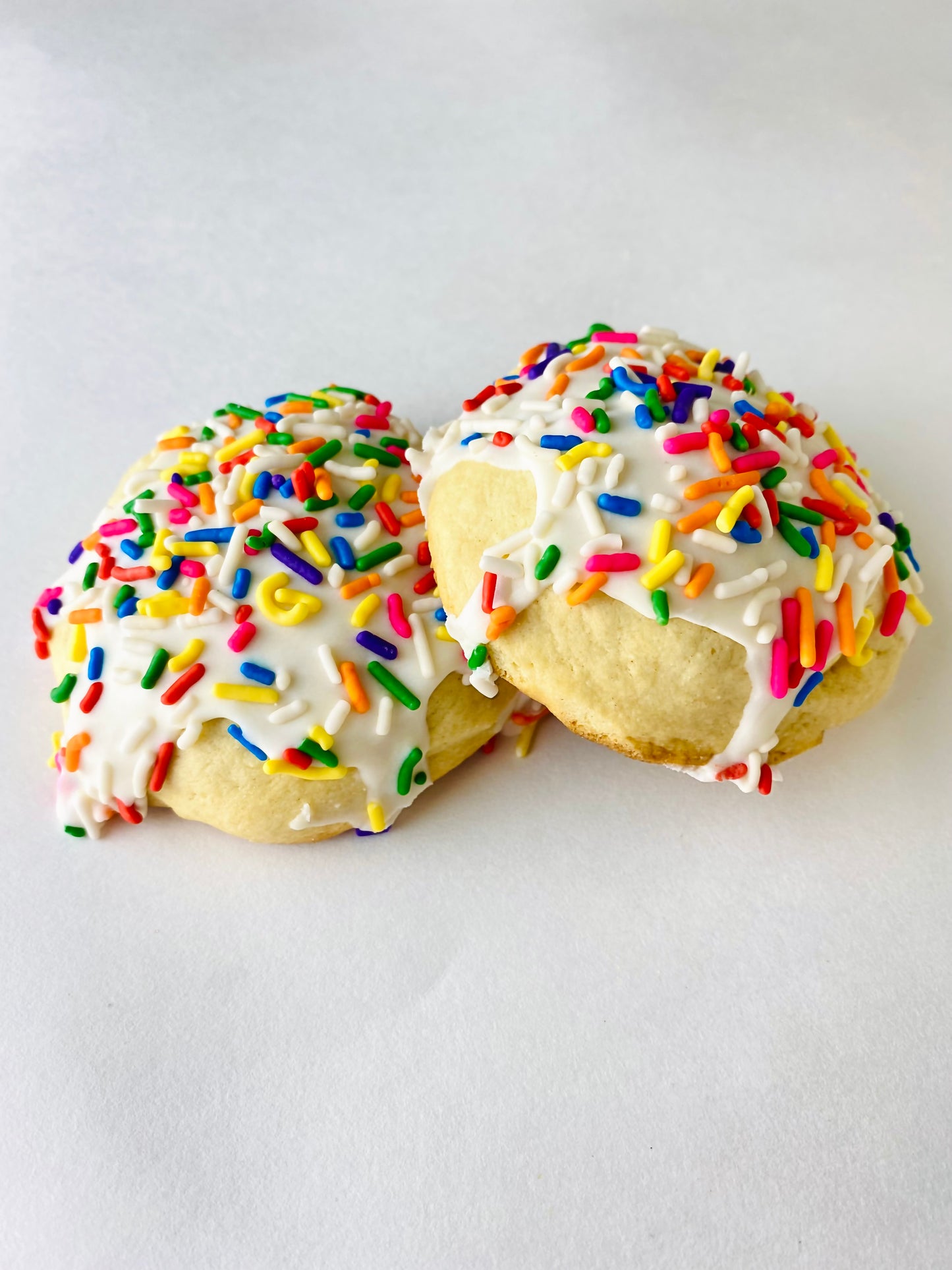 Iced Sprinkle Sugar Cookie